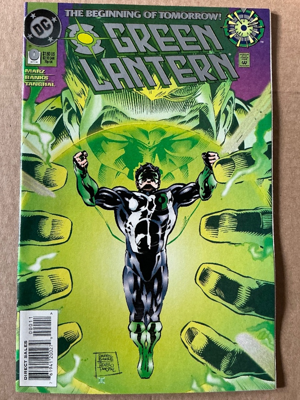 Green Lantern Vol 3 0 Kyle Rayner Darryl Banks Art DC Comics Oct 1994